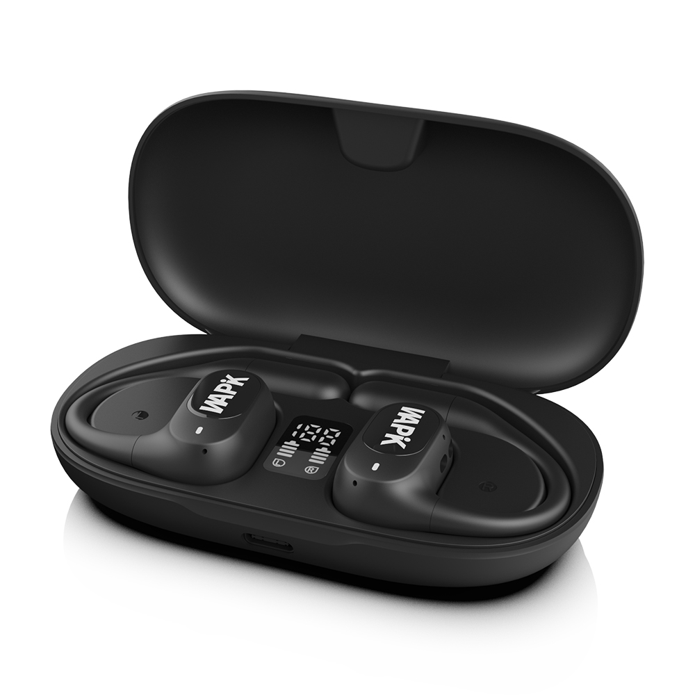 와피크 귀걸이형 RS3 오픈핏 무선 이어폰 오픈형 블루투스 에어전도 운동 게임용, 블랙 94,900원