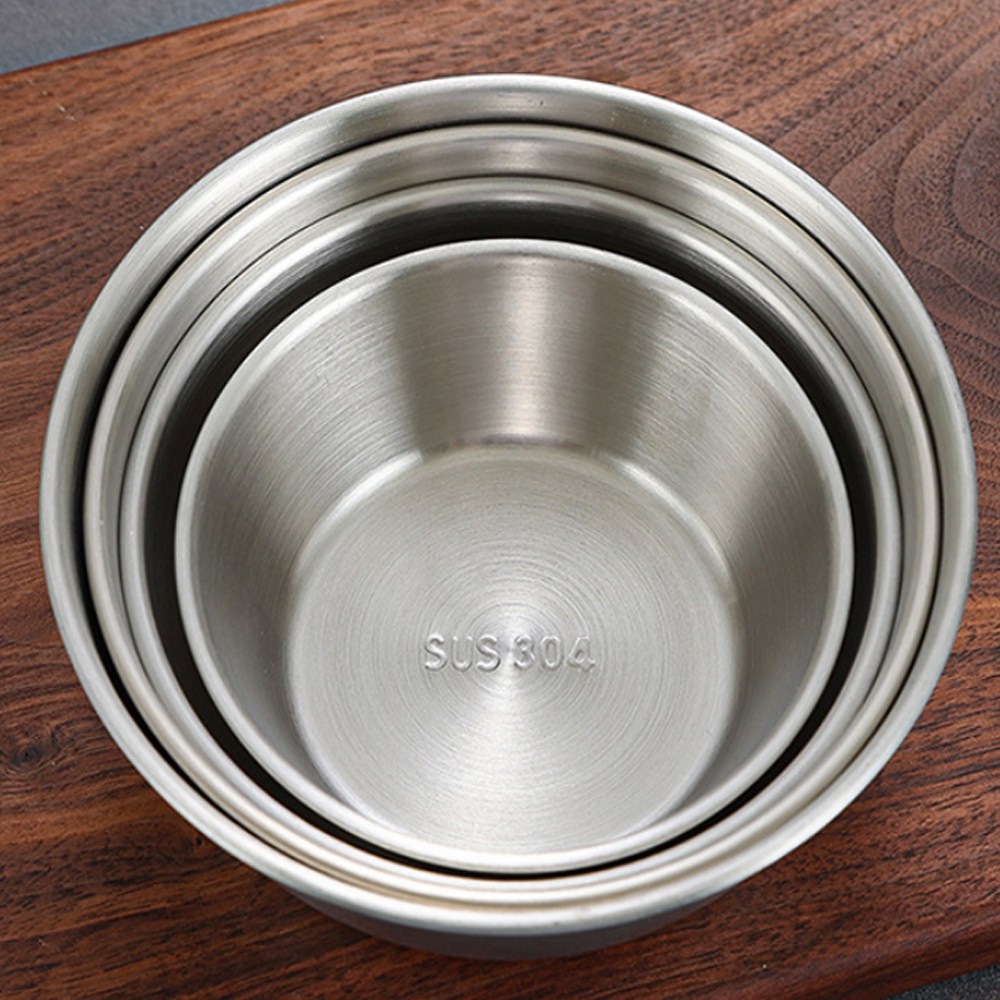 스텐그릇 소 식기 찬기 앞접시 원형 업소용 막걸리잔 500원