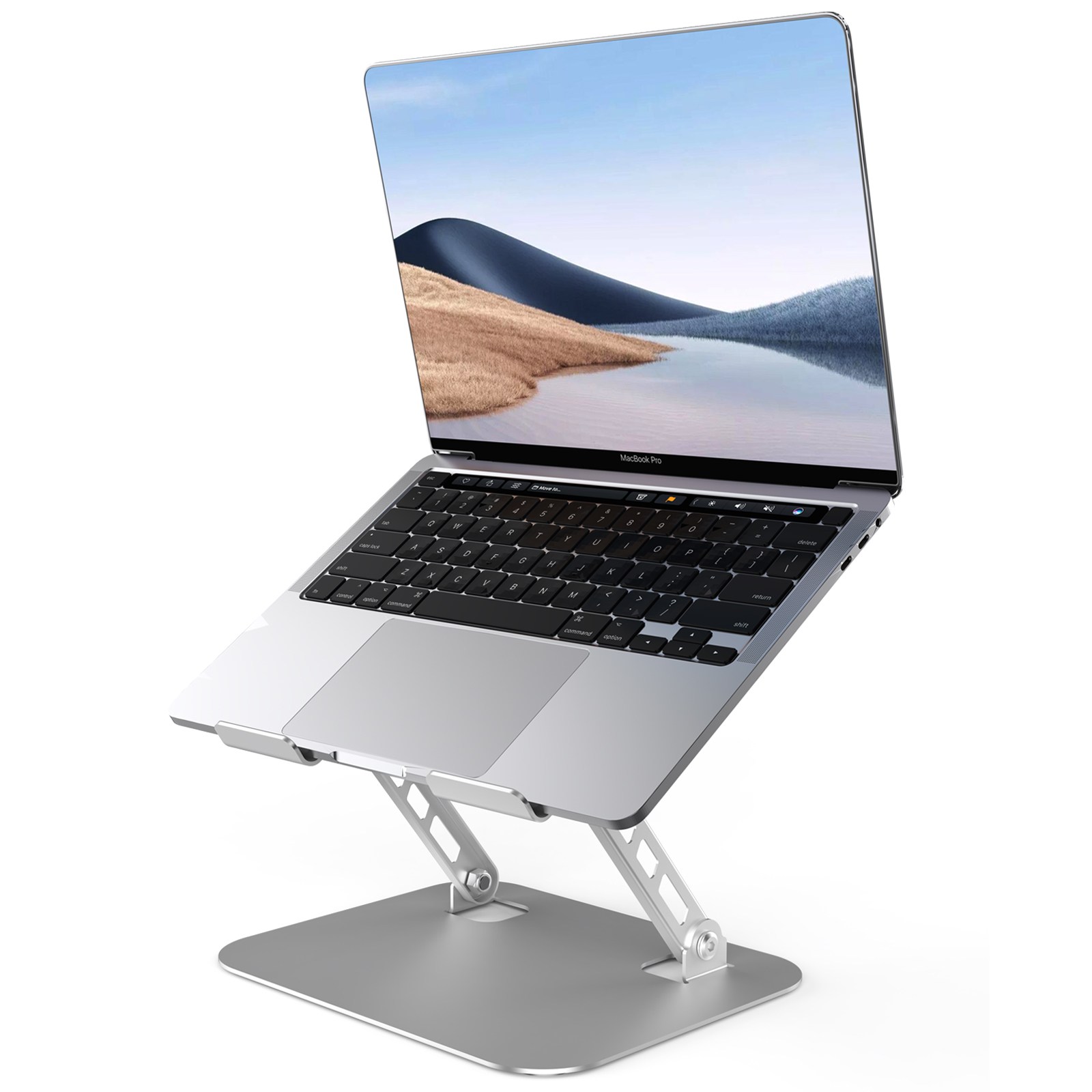 세미 프리미엄 접이식 노트북 거치대 높이 조절 미끄럼 방지 탄소강 컴퓨터 거치대 노트북 스탠드, 1개, 실버 20,900원