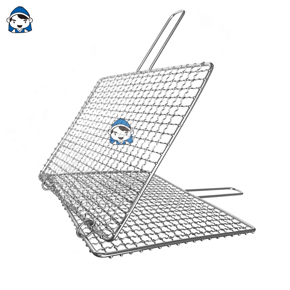 갑도리 석도리 국내산 스텐 손잡이 사각(이중겹망)석쇠 285/320/350/400 숯불그릴 화로대 10,500원