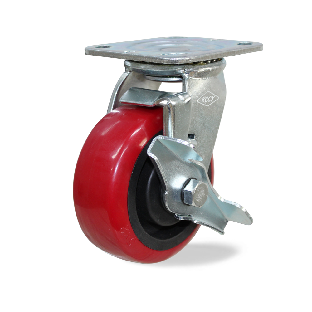 우레탄바퀴 5인치 회전브레이크 중량 산업용캐스터 볼베어링타입, 1개 12,620원