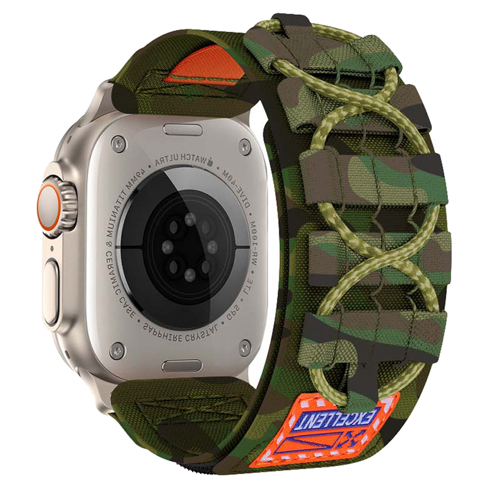 젤리타이거 애플워치 밀리터리 스트링 히든 스포츠루프 밴드 스트랩 42 / 44 / 45 / 46 / 49mm, 카키카모, 1개 18,900원