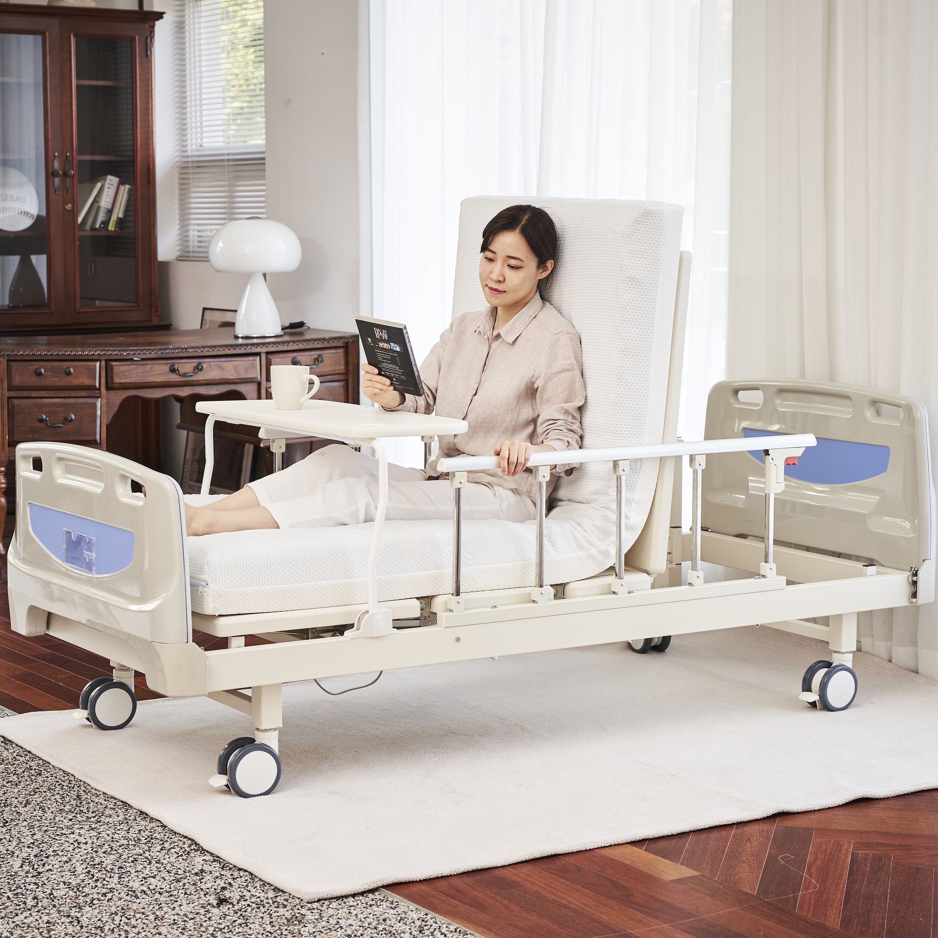 에이치베드 환자용 1모터/2모터 전동 병원침대  (매트포함) 665,000원