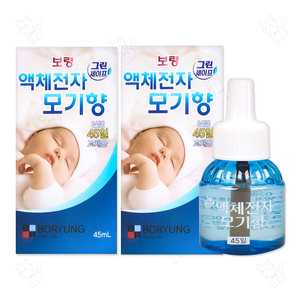 보령 애게전자모기향 리필 45일 6,900원
