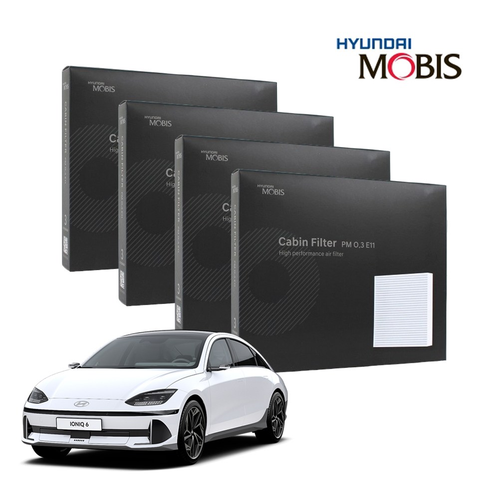 현대모비스 정품 프리미엄 에어컨필터 2년분 4개입 아이오닉6 전용 2022년~현재까지 49,900원