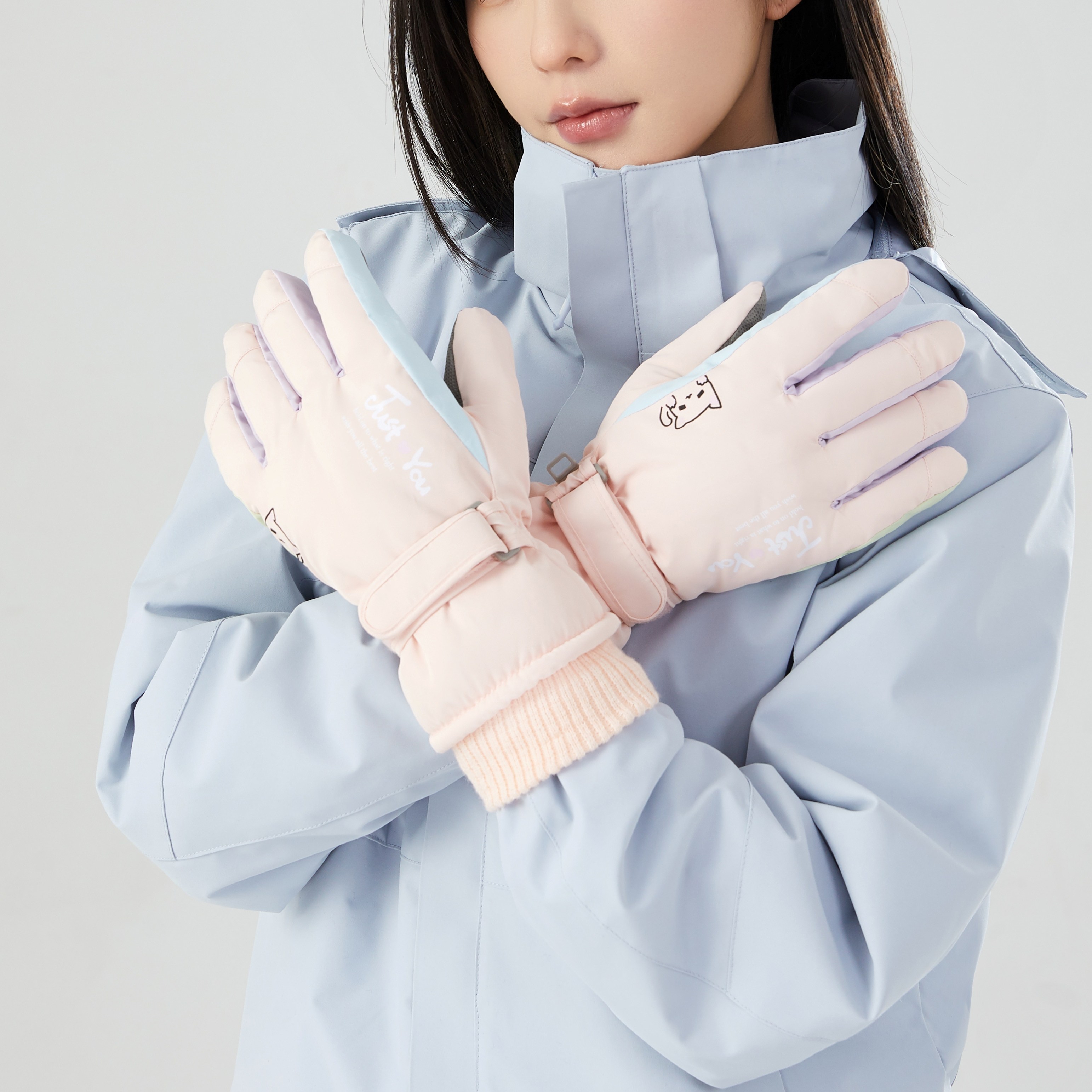 뮤롬 겨울 방한 여성용 스키 보드 장갑 S-333, 핑크, 1개 9,820원