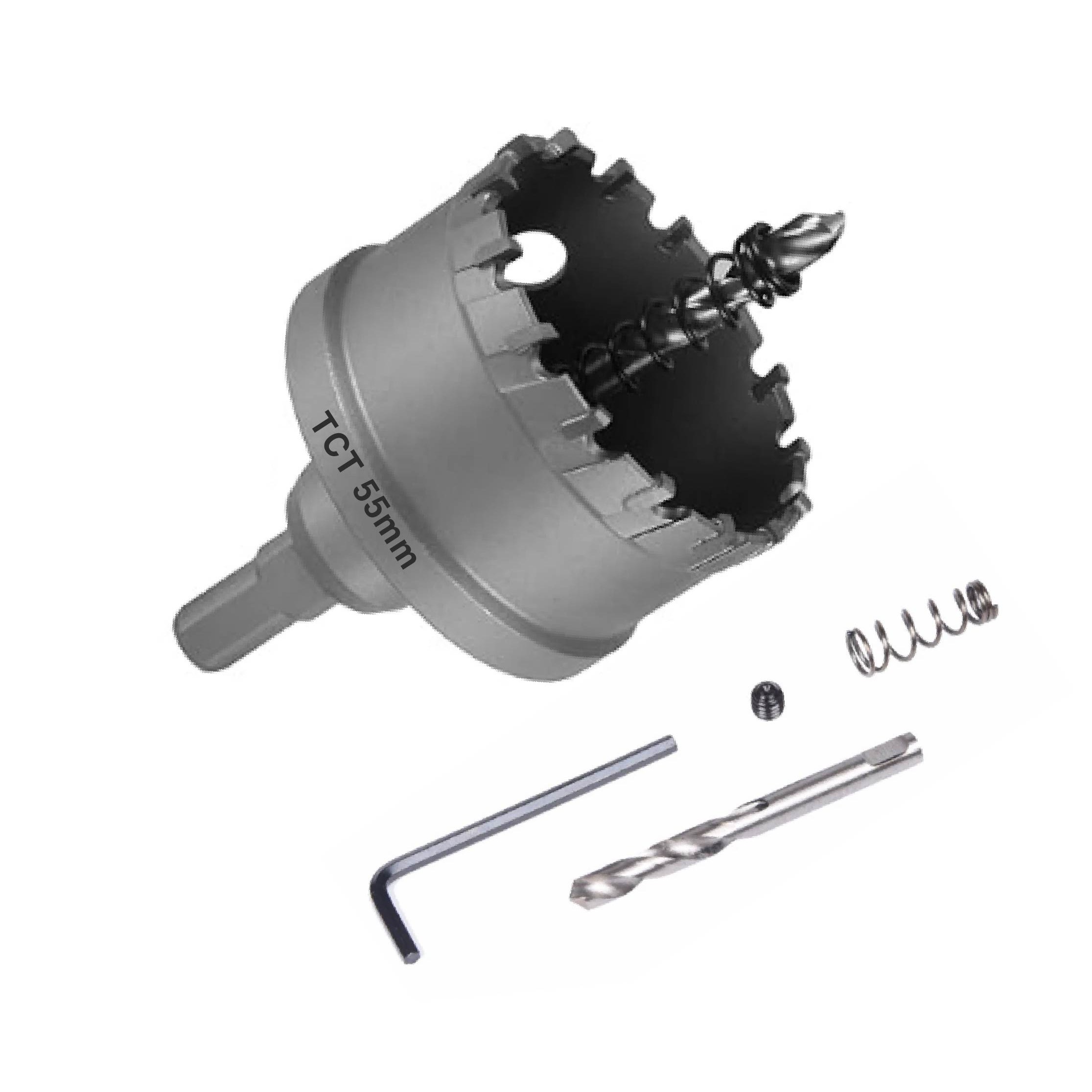 플로메리아 TCT 초경 스텐 홀쏘 55mm 아바일체형 모든 금속 싱크대 철판 스텐판 알루미늄 목재 타공 드릴 홀소 홀커터 홀컷터 원형 28,900원