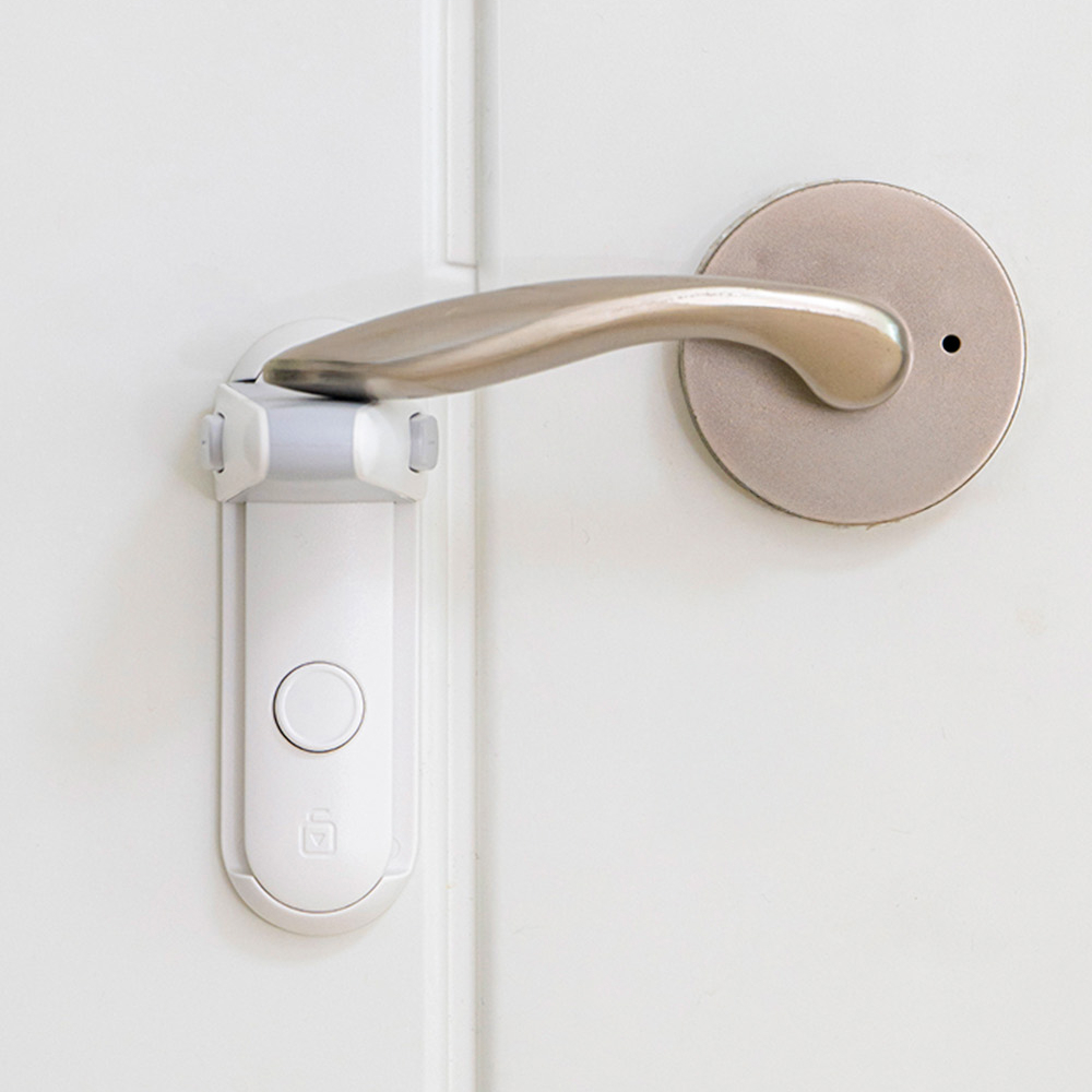 아가드 무타공 3단 레버형 도어 잠금장치, 화이트, 1개 9,100원