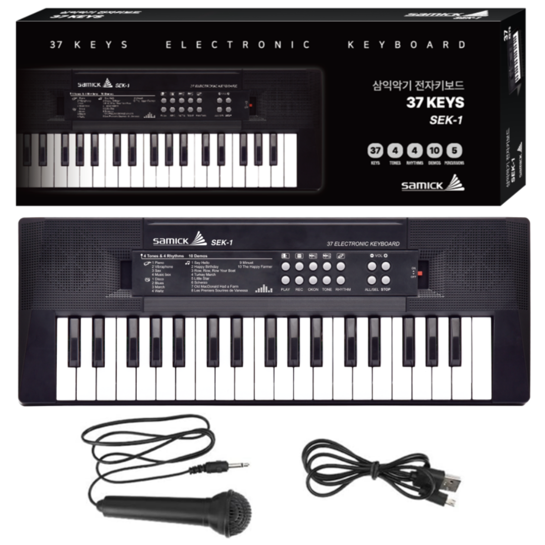 삼익악기 37 미니 키보드, 블랙, 1개 35,000원