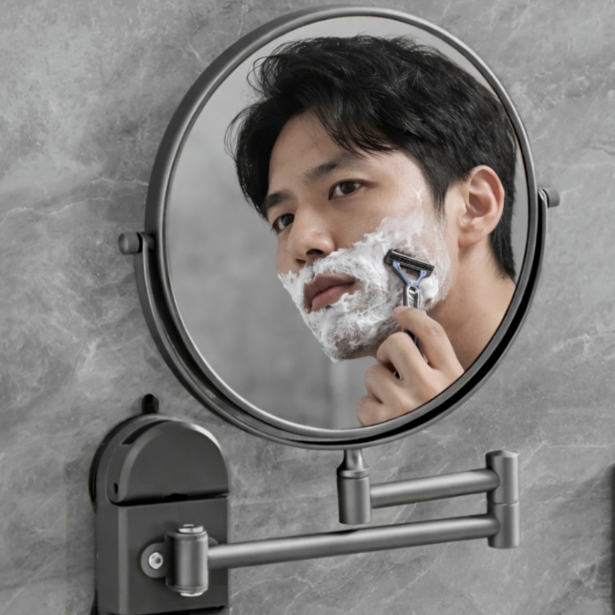 라이프리 프리미엄 무타공 흡착 양면 면도거울 34,900원