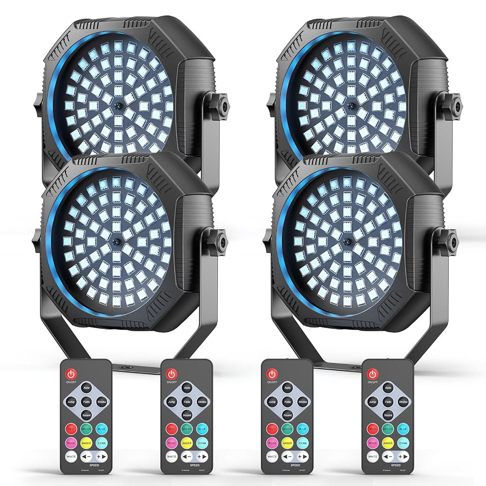 눈부신 스테이지 스트로브 LED 미니 충전식 라이트, RGB 60개의 209,990원