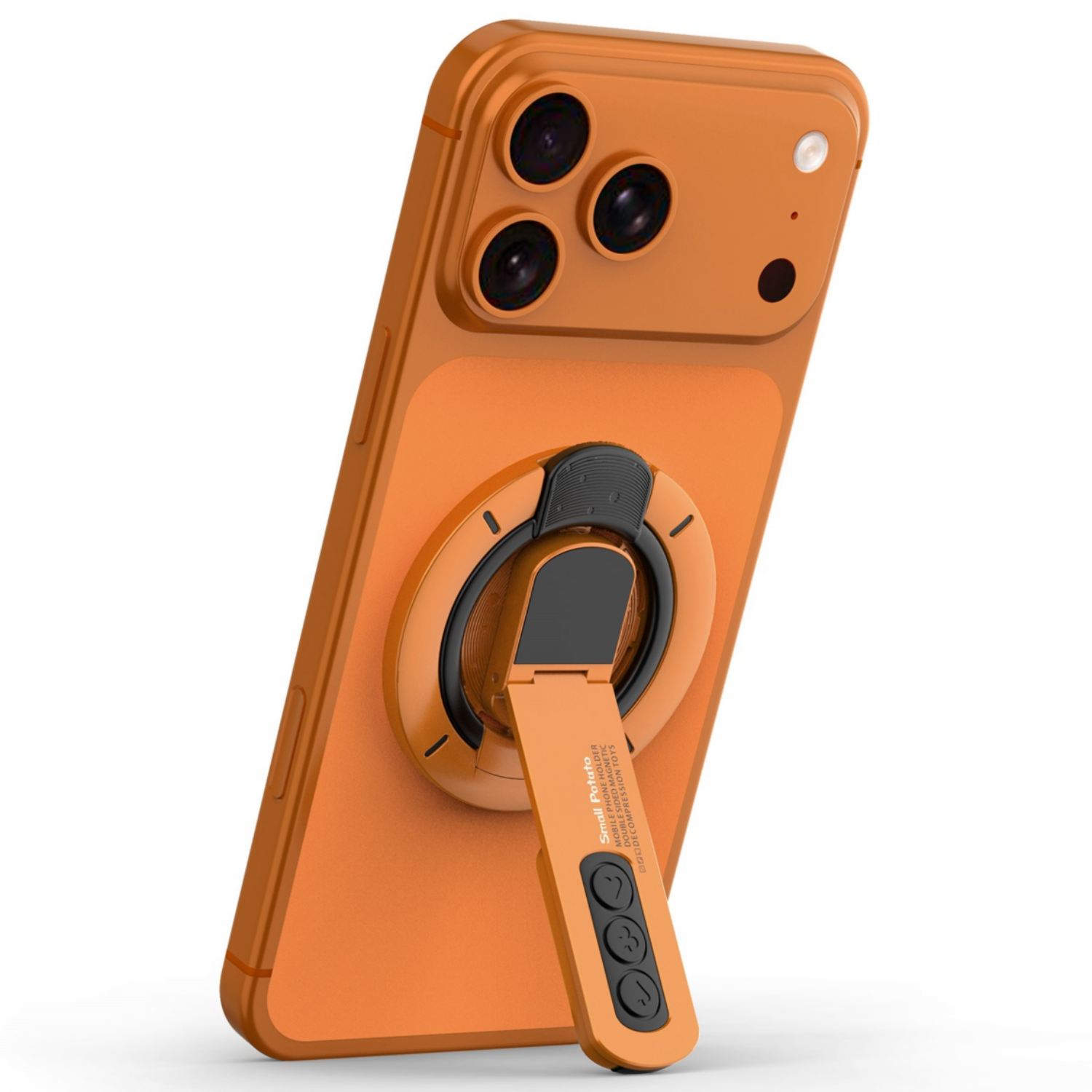 스몰포테이토 팝스탠드 초강력 맥세이프 양면자석 스트레스 해소 아이폰 거치대, 1개, 코스믹 오렌지 26,900원