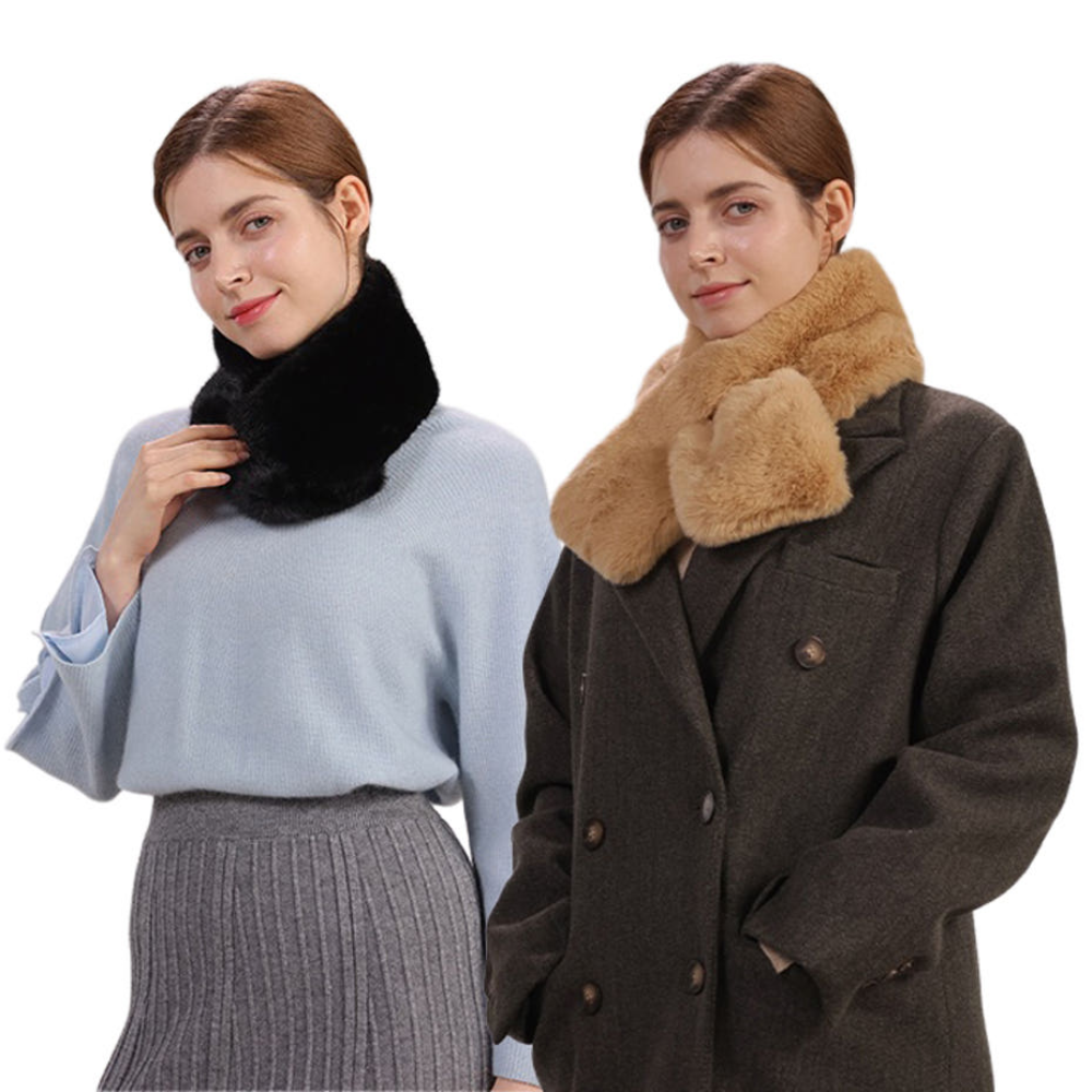 신박한 앙드레김 에코퍼 넥워머 2종 세트 / 프리미엄 자석 목도리 머플러 ( 블랙 + 베이지 ) 39,900원