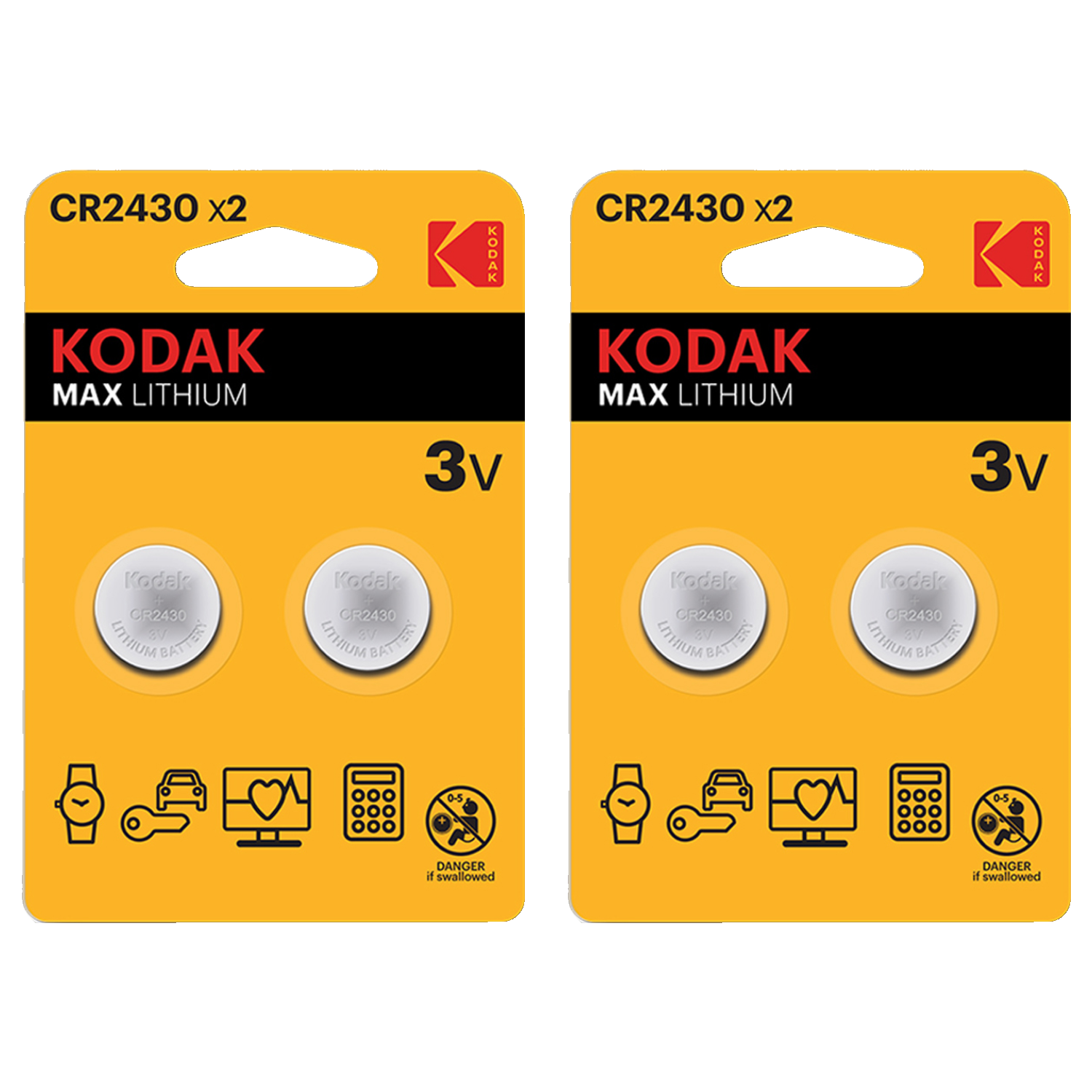 코닥 MAX CR2430 3V 리튬 코인 건전지 9,000원