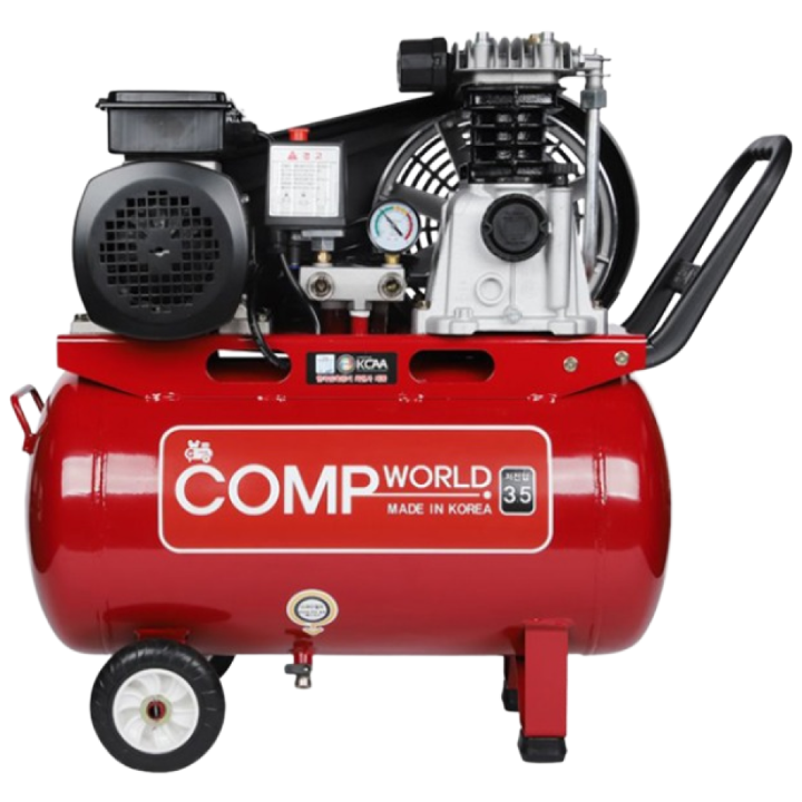 콤프월드 CWS35 시리즈 휴대용 콤프레샤 3.5마력 탱크용량 25L,40L,50L,80L,120L 철탱크 486,000원