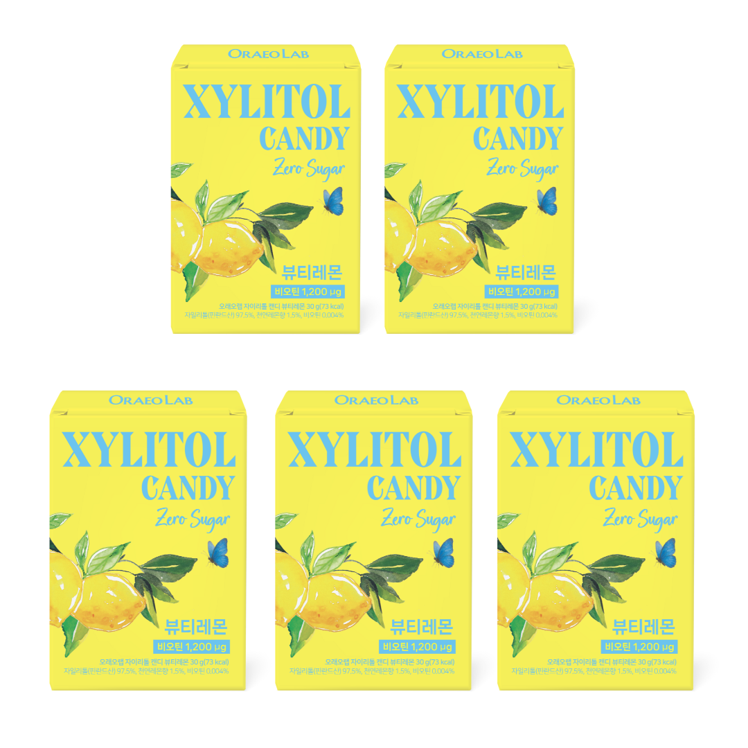 오래오랩 비오틴 자일리톨 무설탕 캔디 천연레몬, 5개, 30g 26,900원