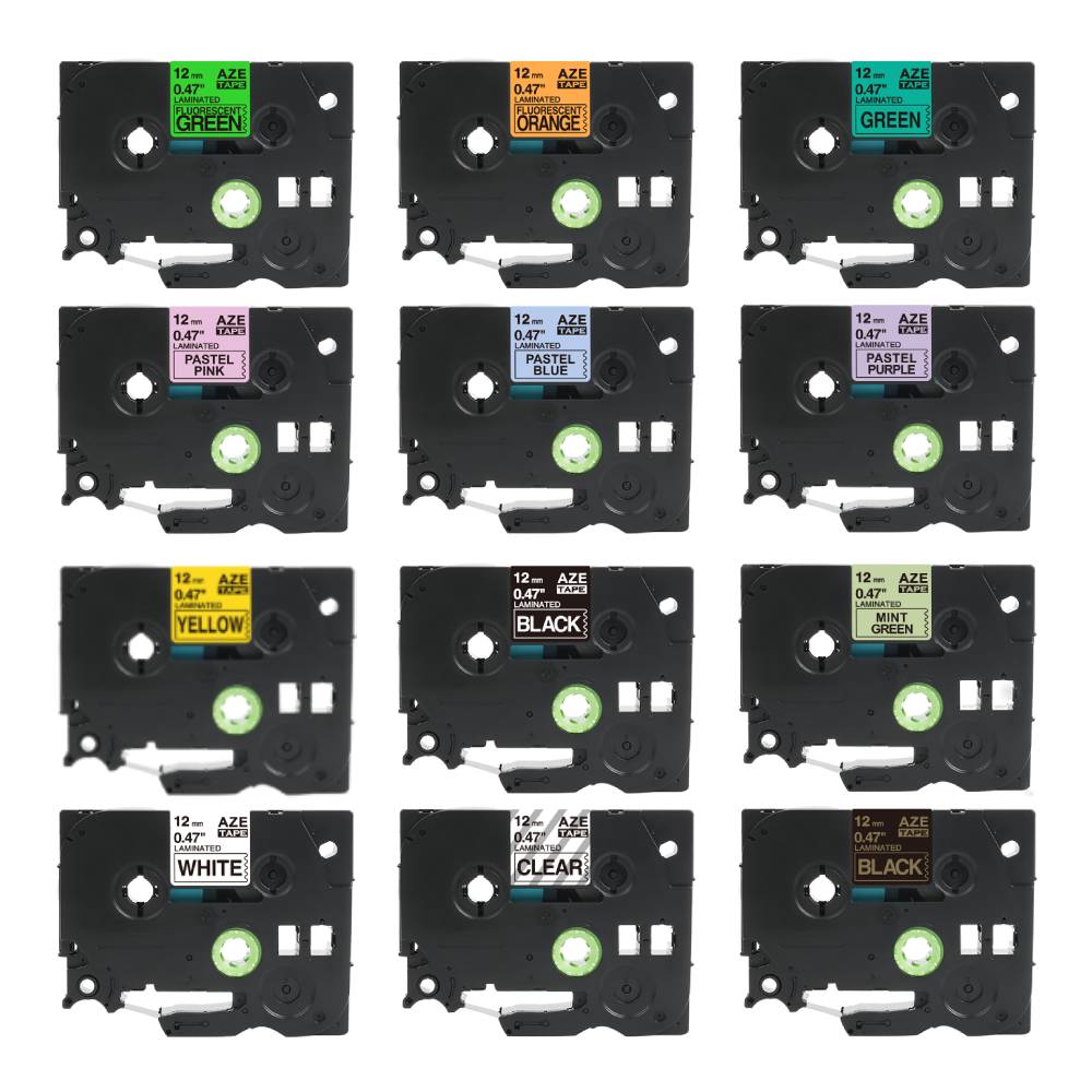 로켓라벨 브라더 라벨 테이프 라벨기 프린터기 라벨스티커 PT-P300BT PT-P710BT PT-D600 PT-D610BT 색상별 7,590원