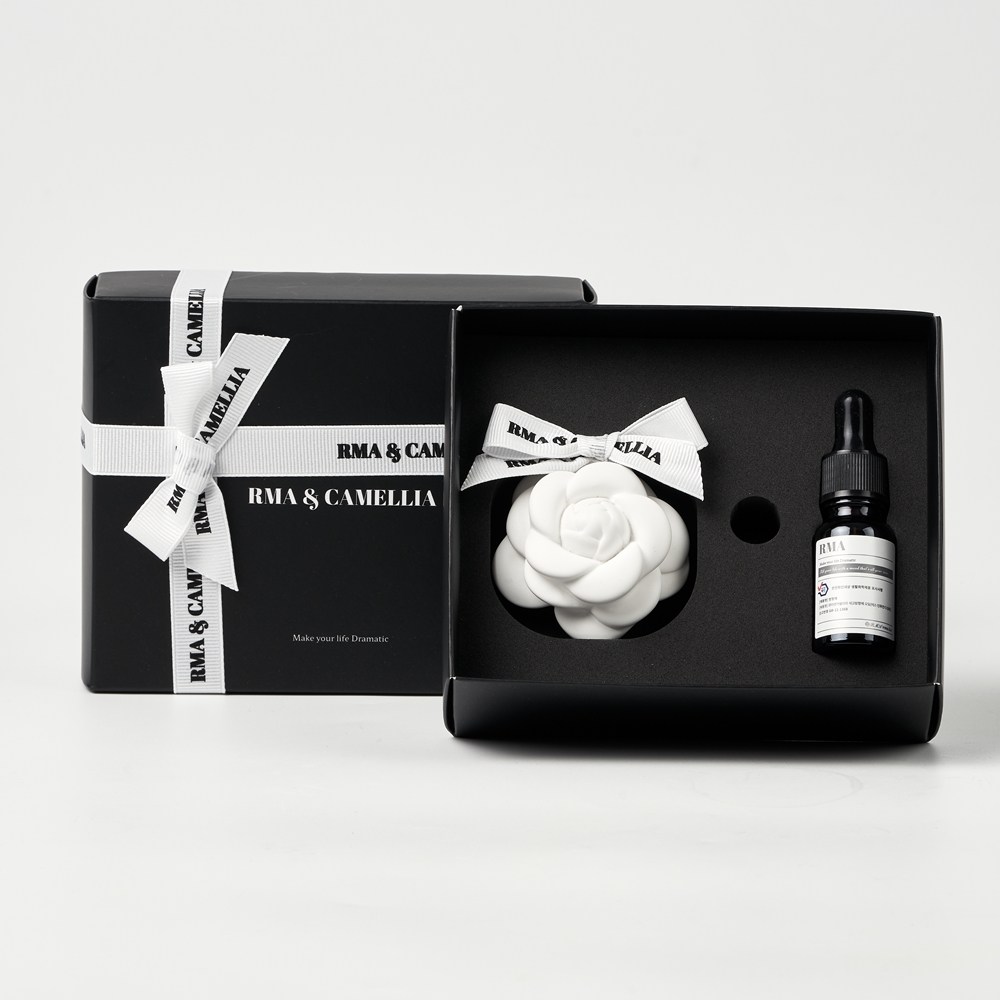 르마엔까멜리아 차량용석고방향제, 일랑 화이트리본 리본걸이형, 1개 17,900원