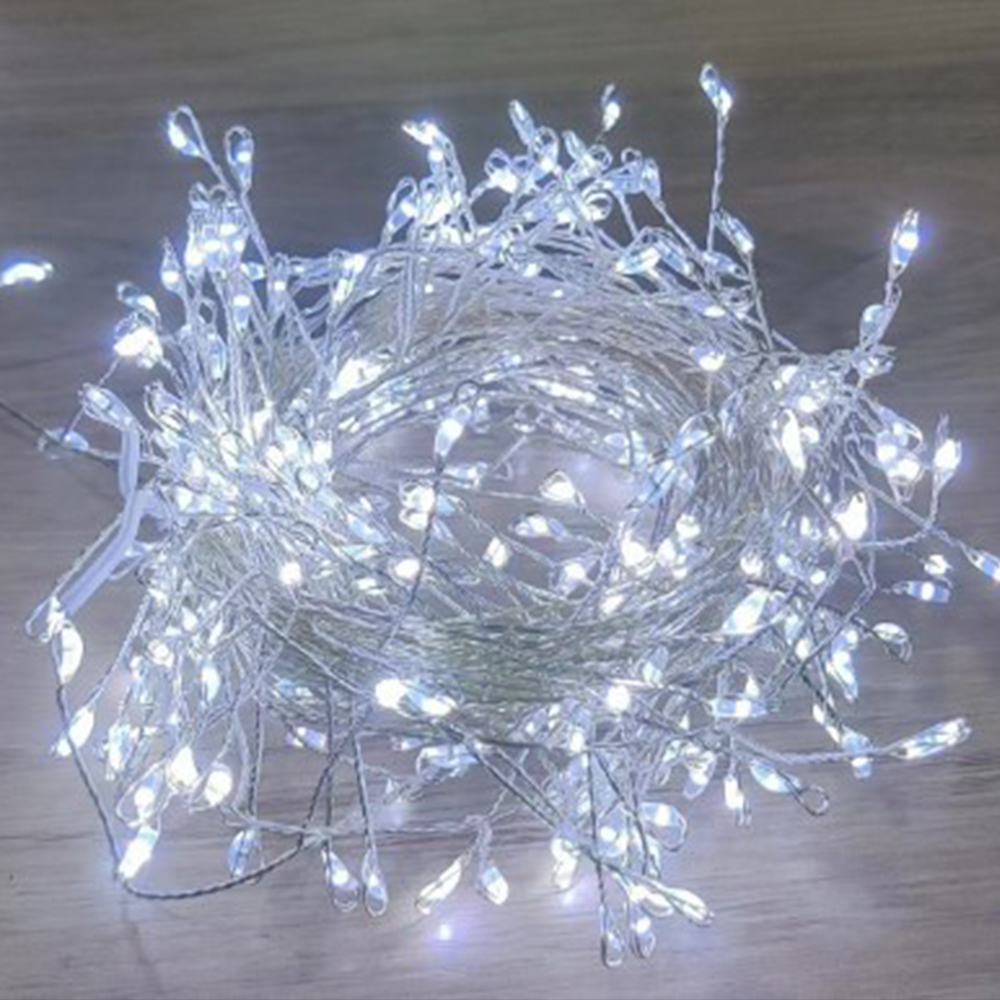 21세기트랜드 와이어 폭죽 지네 줄조명 1600구, 실버와이어 + 화이트, 48m, 1개 83,800원