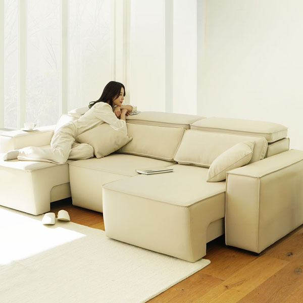 마루이 마시모 레더 모션 슬라이딩 리클라이너 4인 소파 1,149,000원