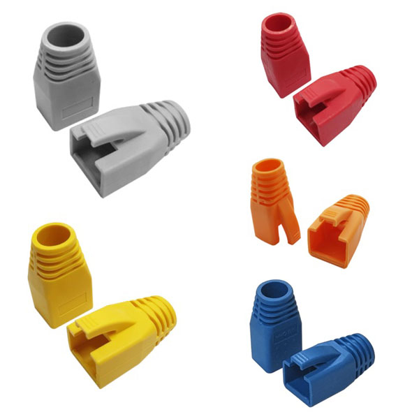 LANstar CAT.7 통부트 8파이(100개) LS-BOOT-CG7 커버형 5색상 8P8C RJ45 랜커넥터와 랜케이블을 연결 부분을 보호 CAT.7 랜케이블 제작시 사용 14,000원