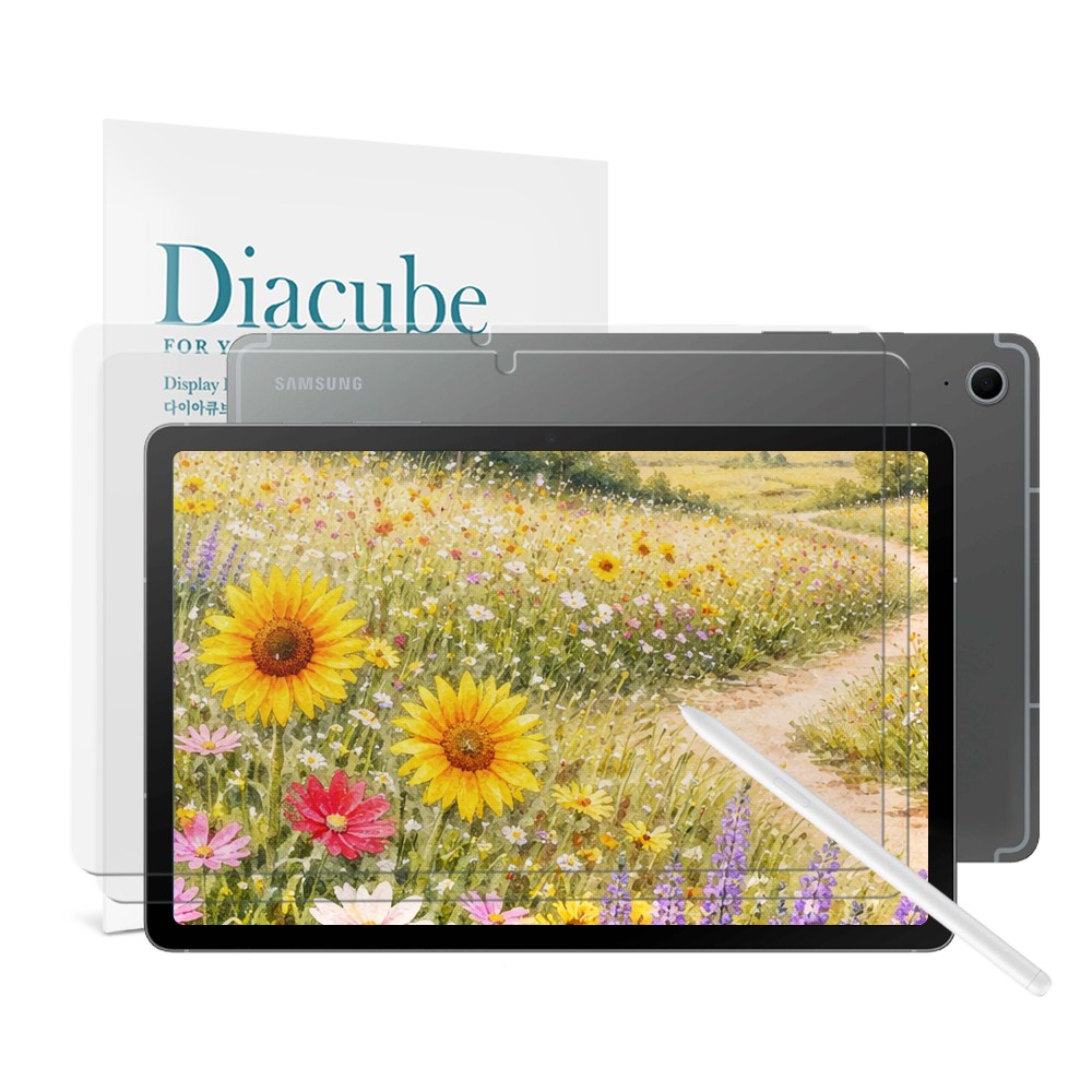 다이아큐브 갤럭시탭 S10FE 10.9 저반사 사각사각 종이질감 항균 블루라이트차단 액정보호필름 간편부착 13,690원