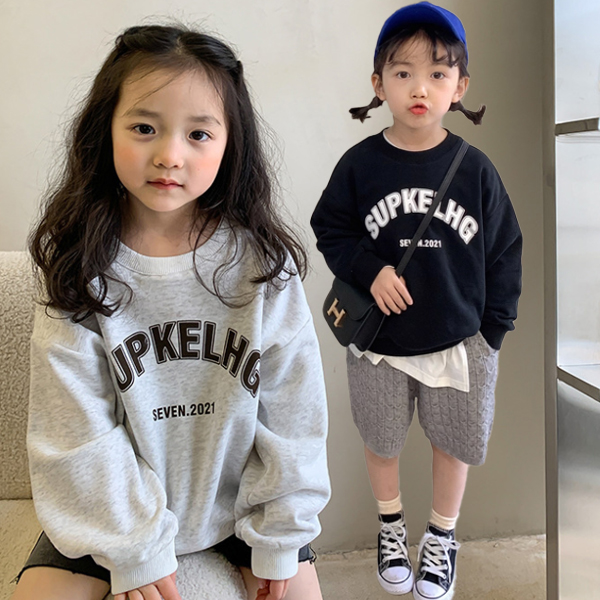 [더사랑이] SUP맨투맨 긴팔 티셔츠1+1 긴팔티셔츠 기본티셔츠 키즈 아동용 아동복 유아 세트2장 23,900원