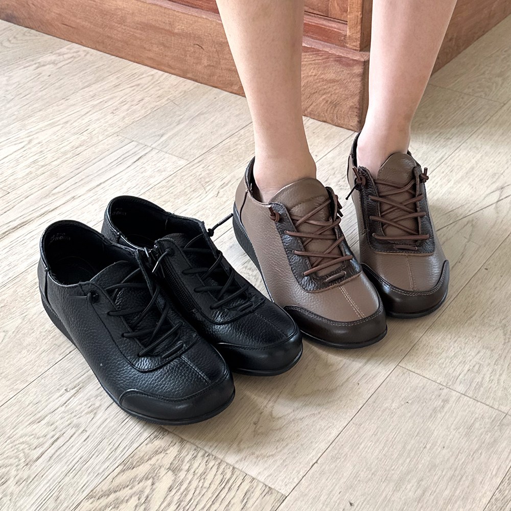 슈리오 여성 소가죽 컴포트 내츄럴 레이스업 단화 5cm 48,900원