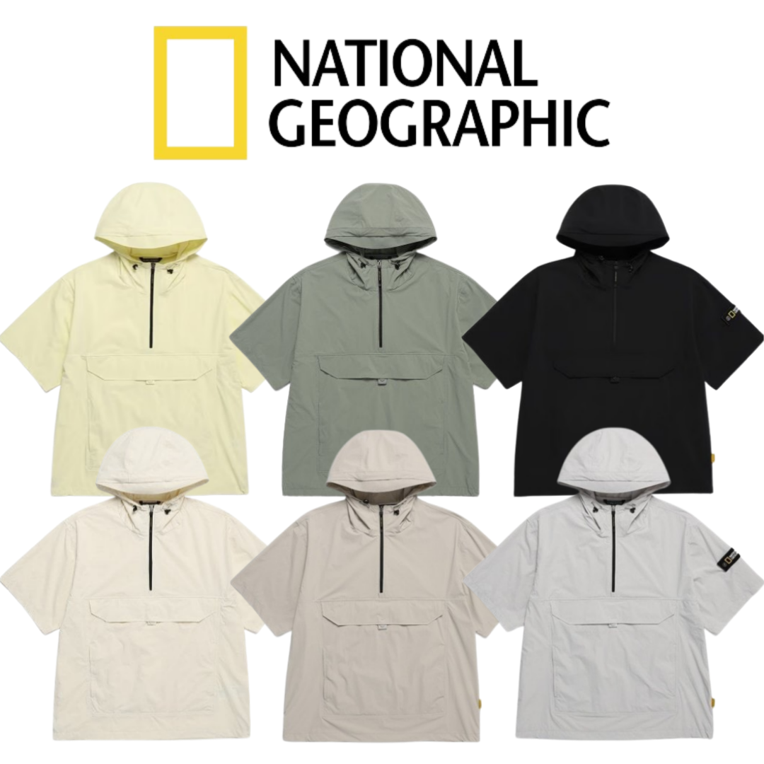 국내매장판 정품 내셔널지오그래픽 반팔 트레이닝복 NATIONAL 반팔 아노락 남녀공용 나일론 스판 UV차단 네셔널지오그래픽 트레이닝복 여성 트복 반집업 아노락 봄 자켓 봄 점퍼 127,000원
