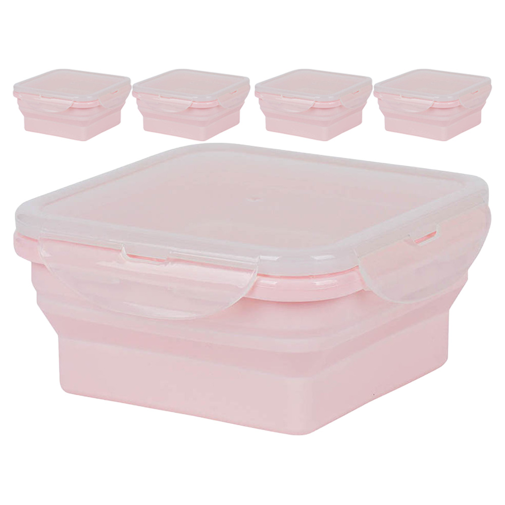 인블룸 접이식 실리콘 밀폐용기 핑크 400ml 20,700원