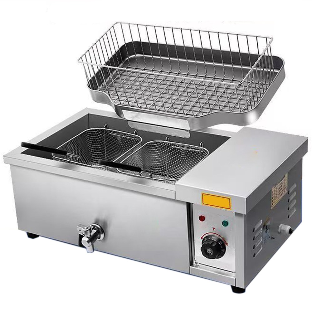 로로와형제들 튀김기 전기 업소용튀김기 2구 튀김기계 대용량 치킨 튀김 199,000원