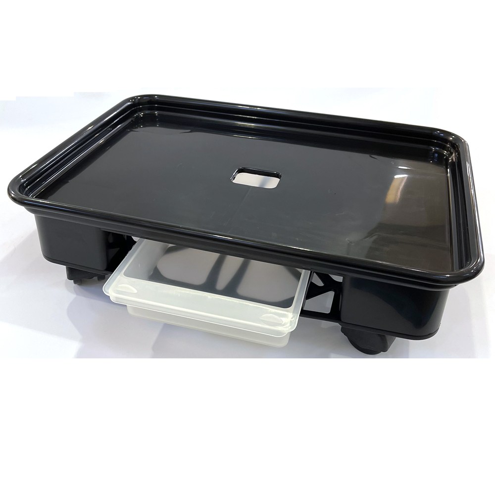 바퀴달린직사각화분받침대(검정) 2호 이동식 화분받침대 플라스틱받침대, 검정 15,300원