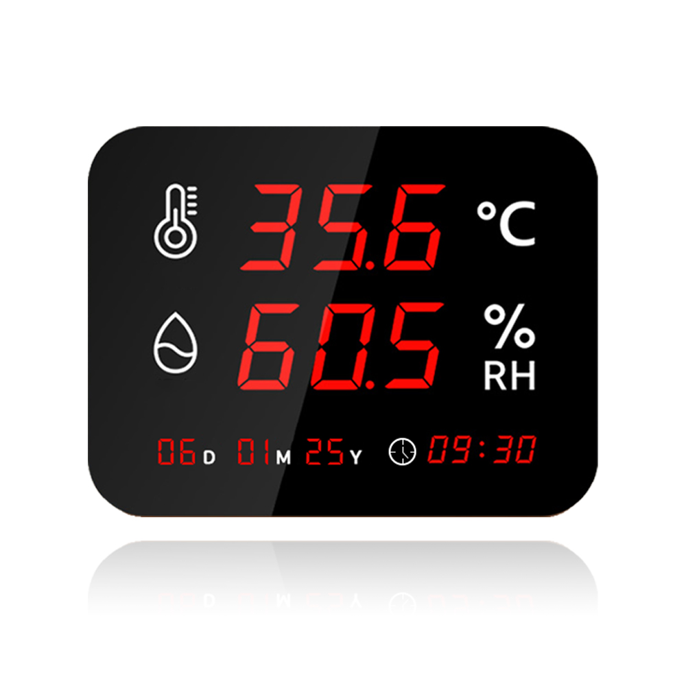 요엑사 YOWEXA YW-202-DK 대형 LED 디스플레이 온습도계 산업용, 블랙, 1개 90,000원