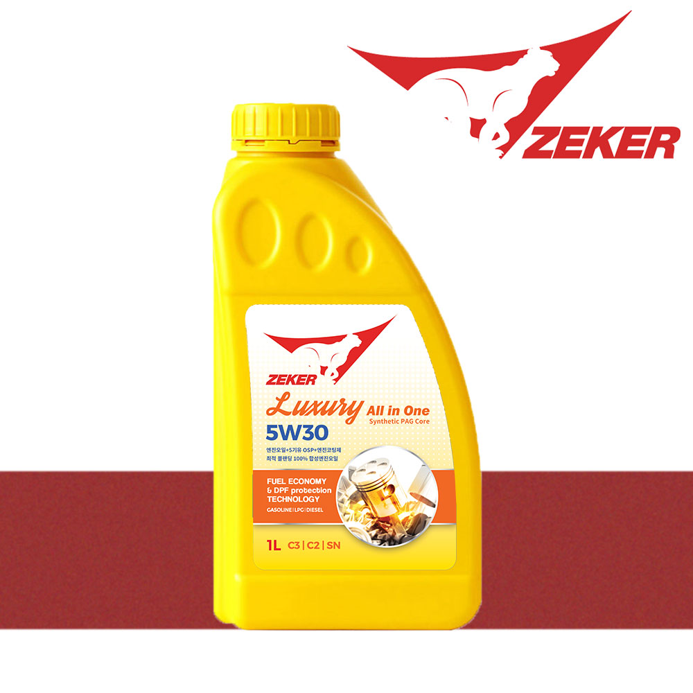 [ZEKER] 제커 럭셔리올인원 5W30 C3 SN 항산화 OSP 엔진코팅제 함유 겸용 엔진오일, 5W30, 1개 15,000원
