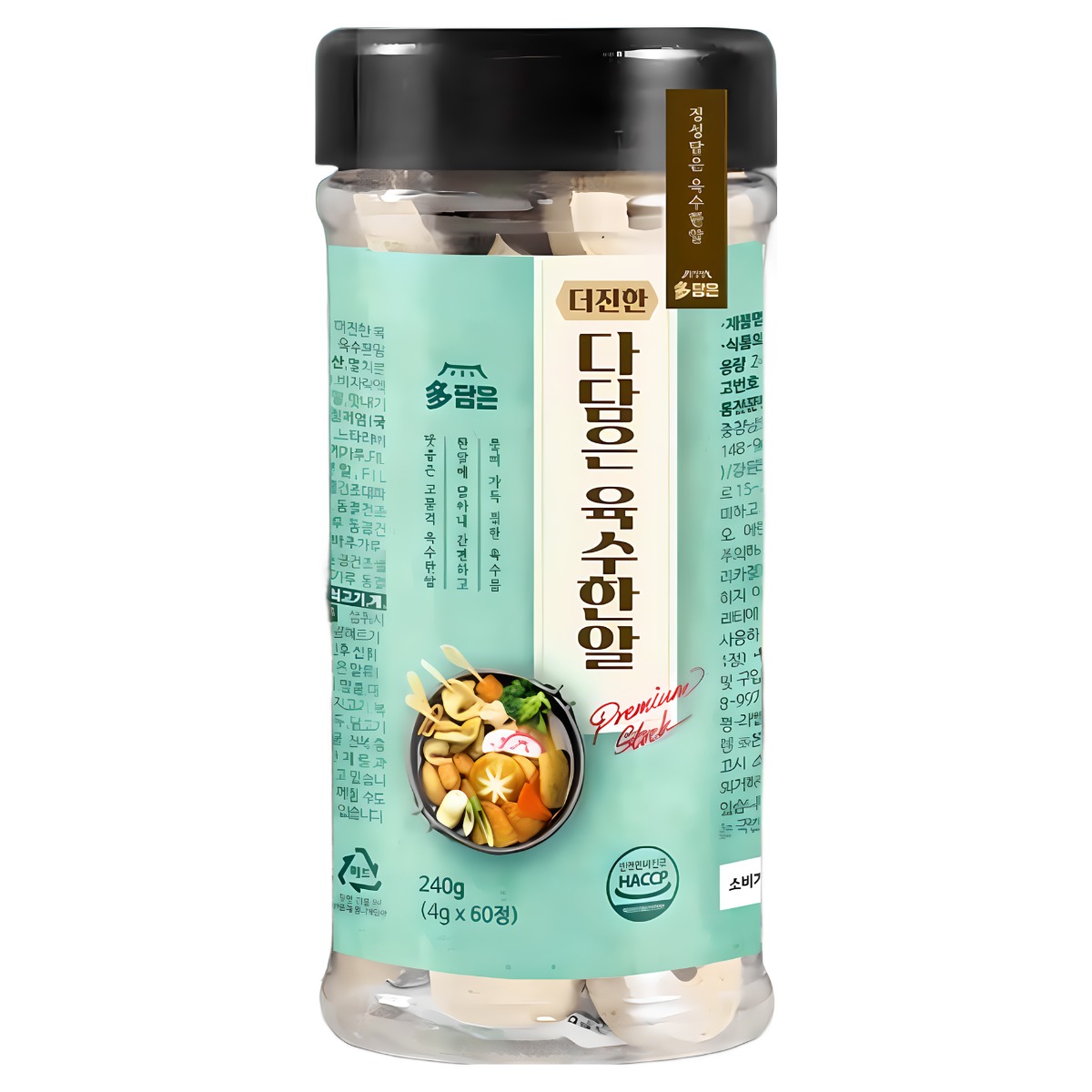 다담은 더진한 육수한알 멸치맛, 240g, 2개 22,130원