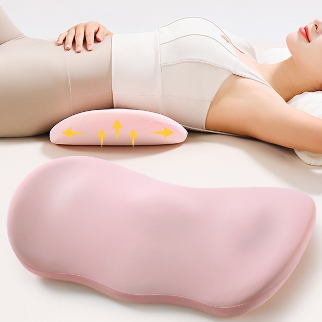 아라리오 드림이즈 메모리폼 낮은 수면 허리 베개, 피오니 핑크 24,000원