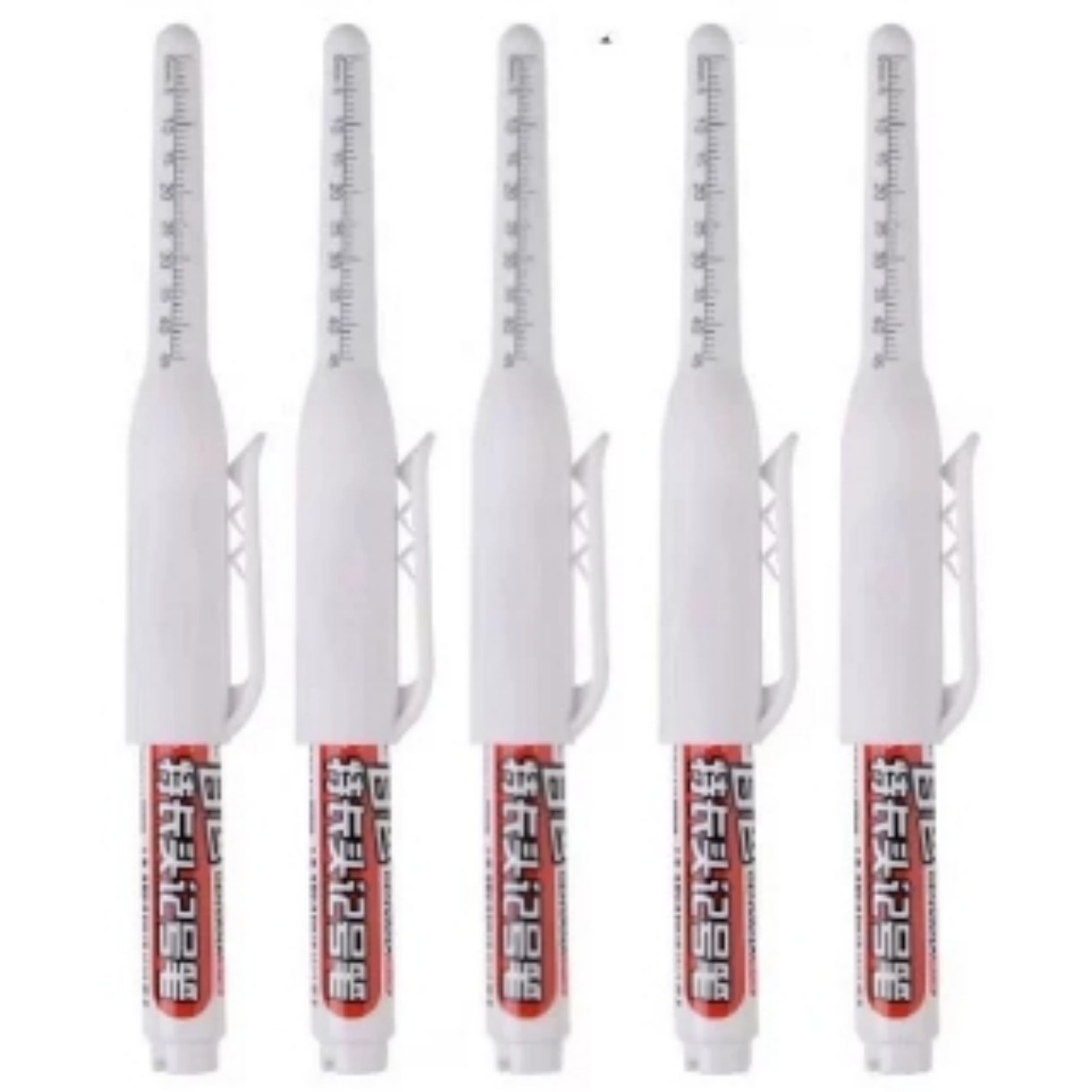 쿠마고 패밀리 45mm 목공용 마커펜 다용도 장시간 사용가능, 화이트, 5개 12,000원