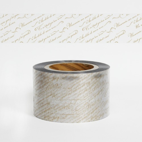 케이크 띠지(PET, 골드, 레터링) 폭8cm x 길이 50m, 1개 12,000원