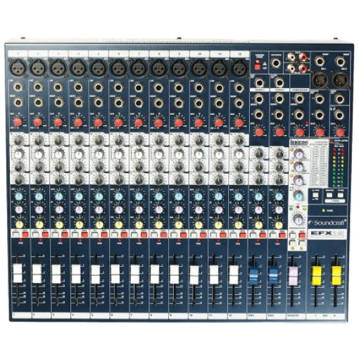 Soundcraft EFX12 12채널 이펙터 내장 아날로그 믹서 콘솔 방송 공연용 스튜디오 라이브 음향 믹서 920,000원