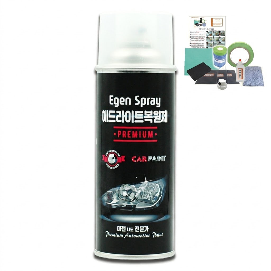 헤드라이트복원제 프리미엄 UV코팅제 자동차 오토바이 전조등복원 백변화 황변화 복원 DIY 이젠카페인트 25,000원