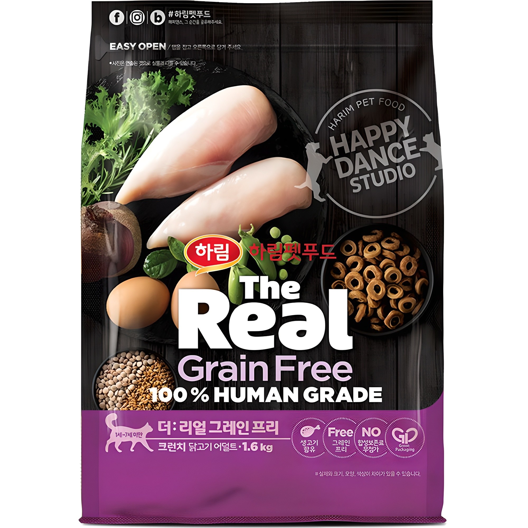 하림펫푸드 더리얼 캣 그레인프리 크런치 닭고기 어덜트 건식사료 30,900원