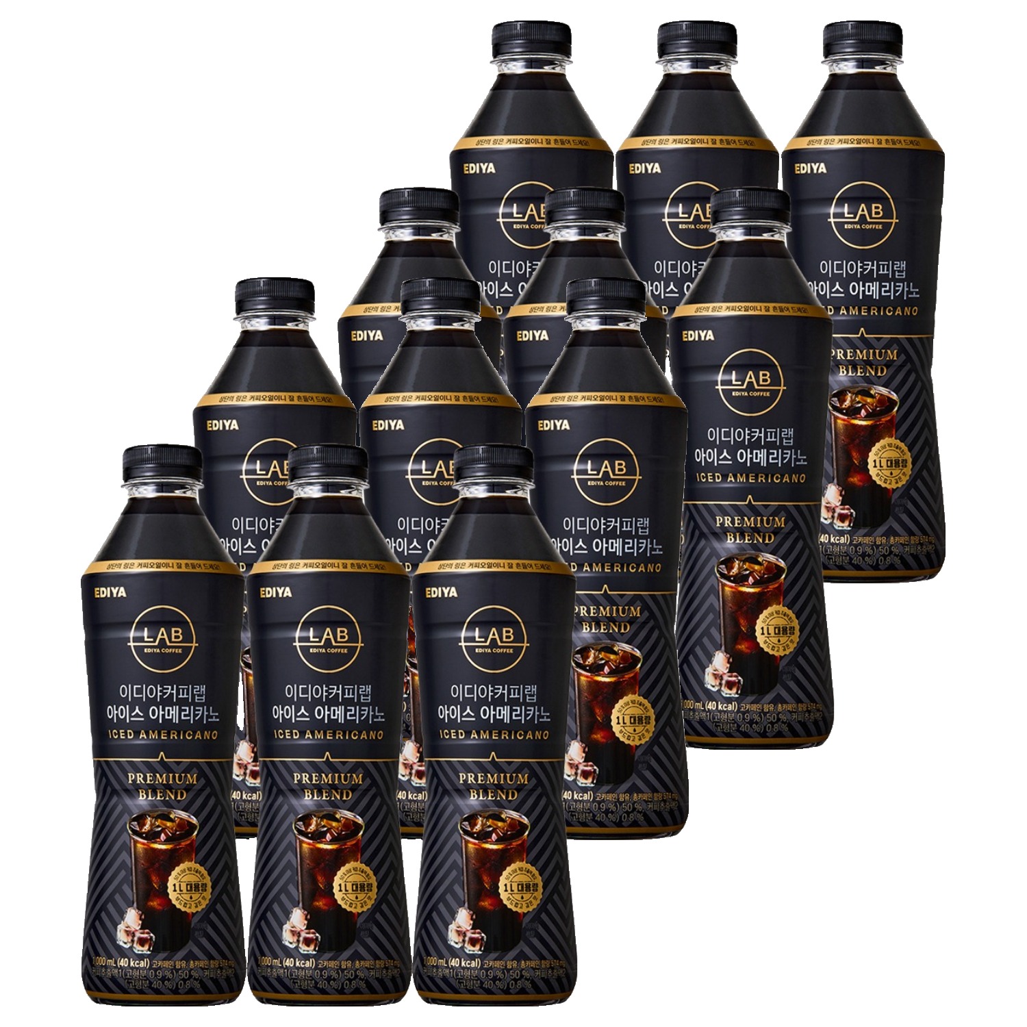 이디야 커피랩 아이스 아메리카노, 1L, 12개 37,900원