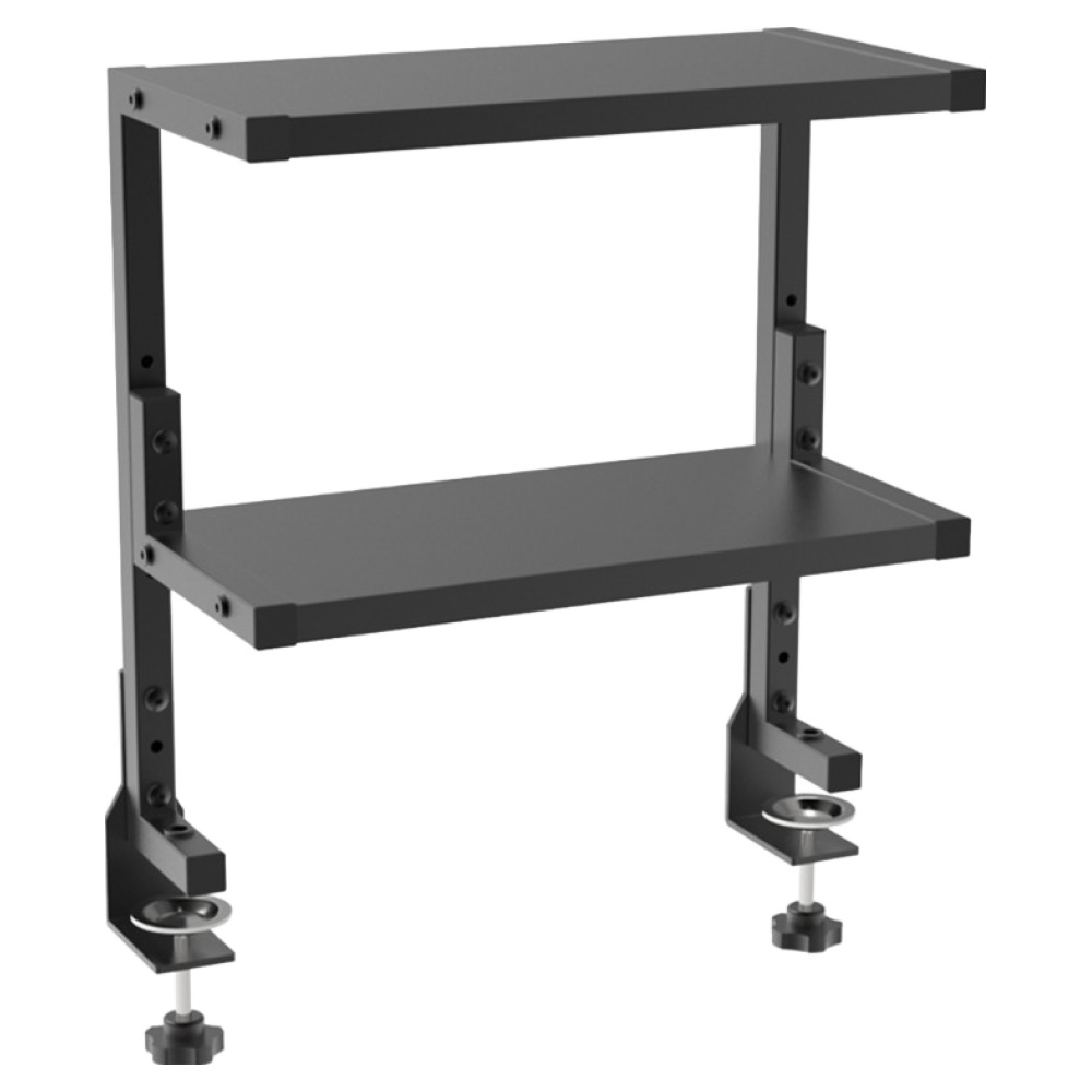 엘디엘마운트 데스크 클램프형 선반 정리 수납장 APL-FLEX GRIP CMS01, 단일색상, 2단 54,990원