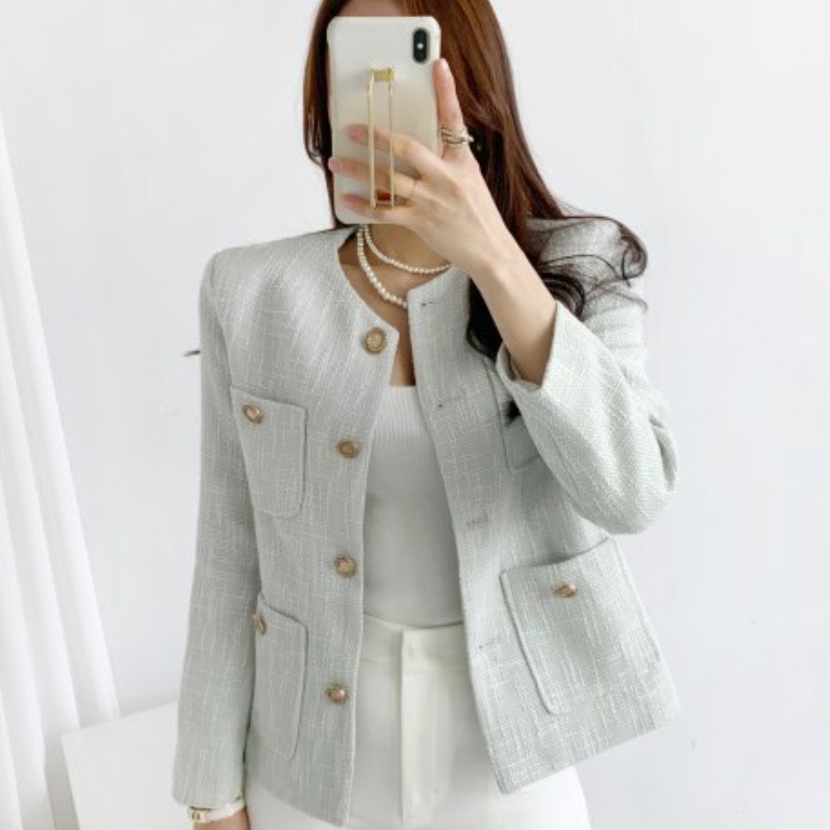 [마켓제이MARKETJ] 마들렌 트위드자켓(2col) 44,900원