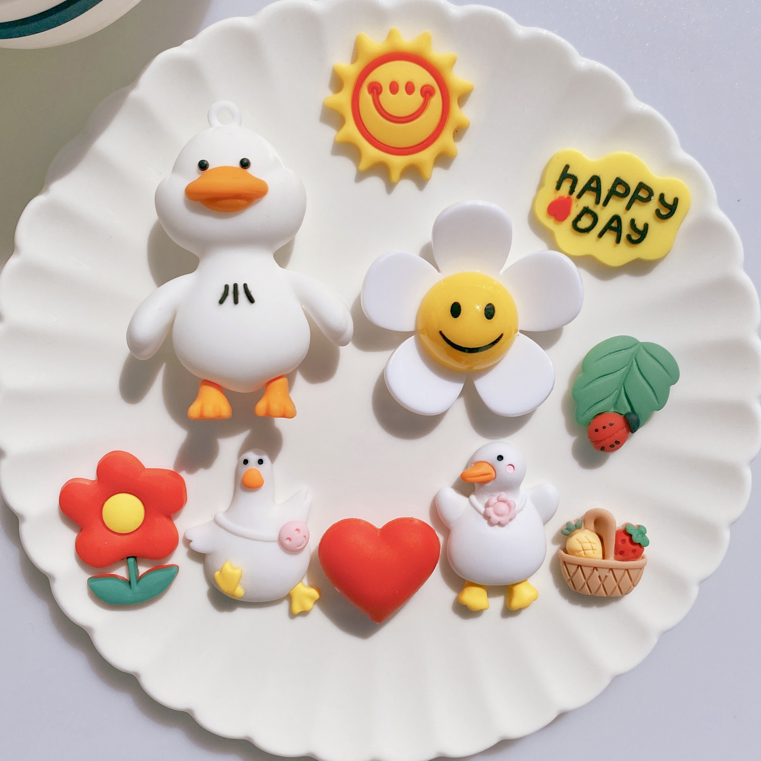 소풍가는 흰덕이 데이지 오리 파츠 10pcs 세트 11,900원