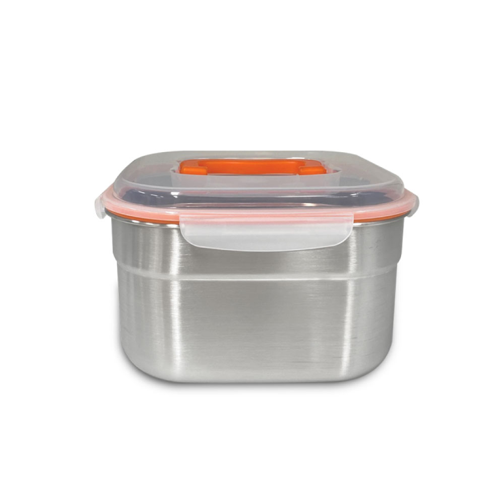 올품락 정사각핸디 밀폐용기 1호 오렌지, 1개, 4.7L 33,000원