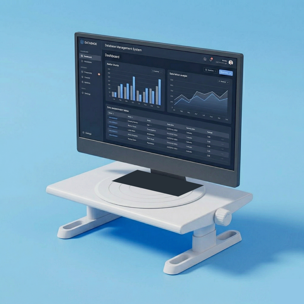 드림초이스 높이조절 회전 모니터받침대, 화이트, 현재가 49,900원