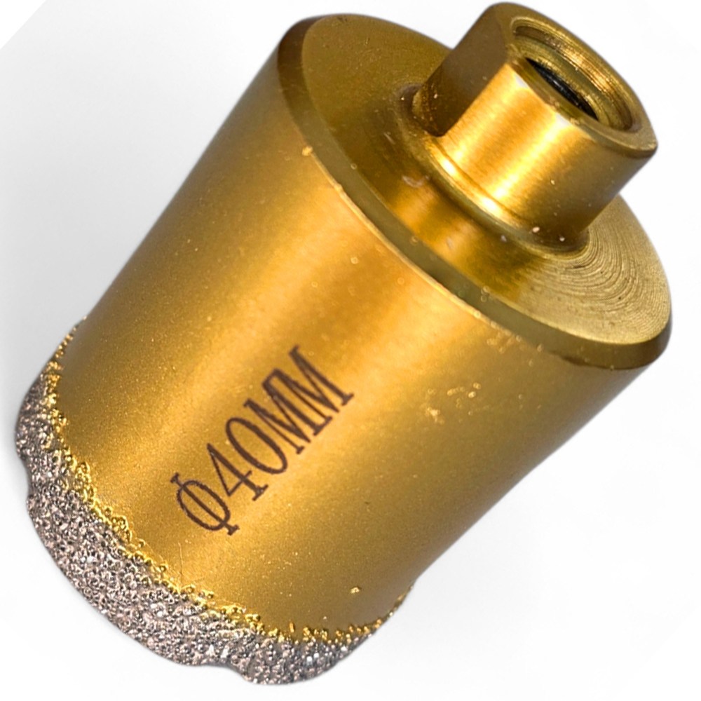 공구대왕 m10 타일 다이아몬드 홀쏘 40mm 타일기리 융착 코어 비트 포세린 타일 홀싱크대 커터 그라인더용, 현재가 11,600원