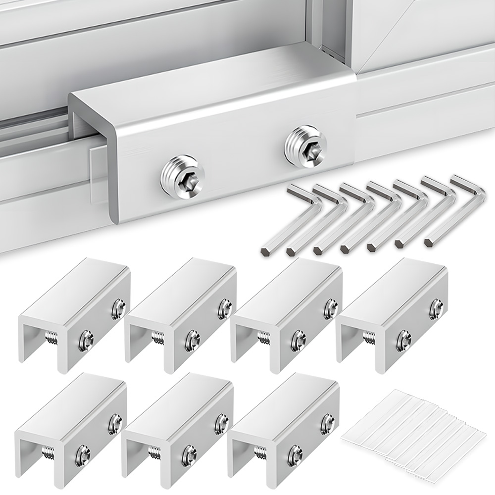 BUZOO 튼튼한 안전 창문잠금장치 2중안전 추락방지 창문 잠금장치, 7개, 은색 14,000원