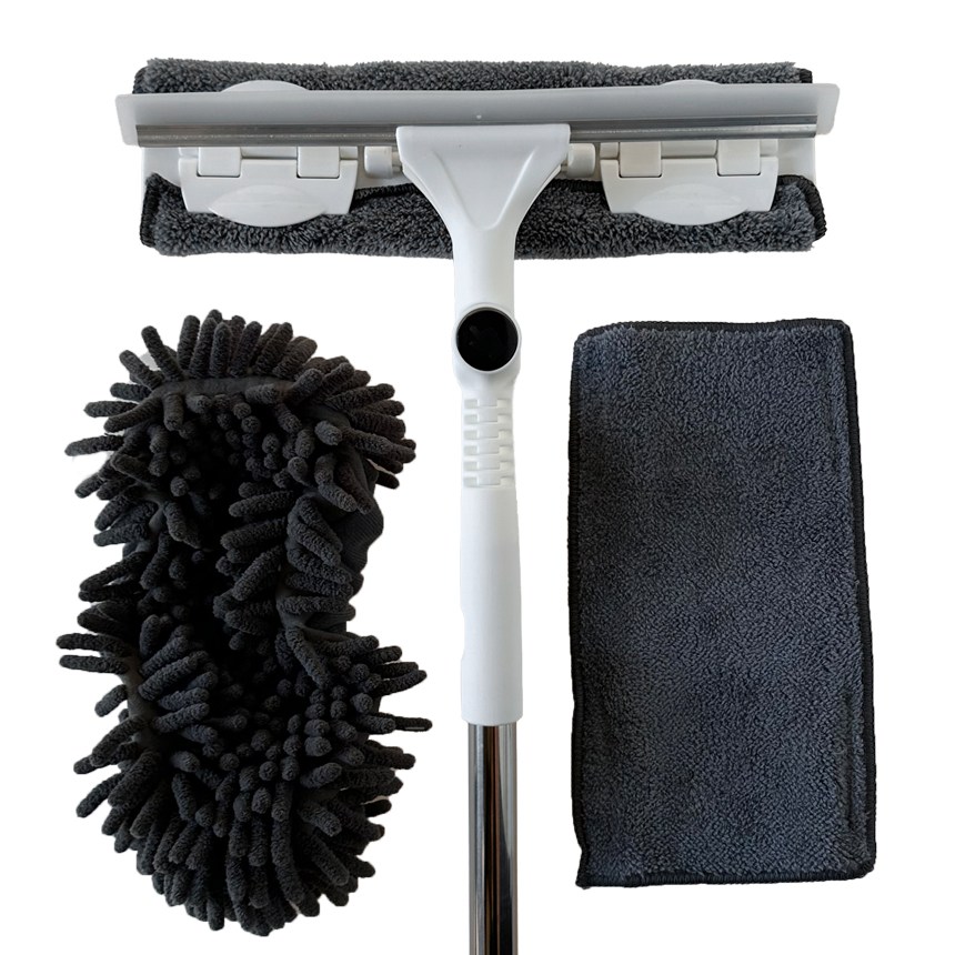 2in1 유리창 청소 스퀴지 밀대세트, 화이트, 1세트 17,900원